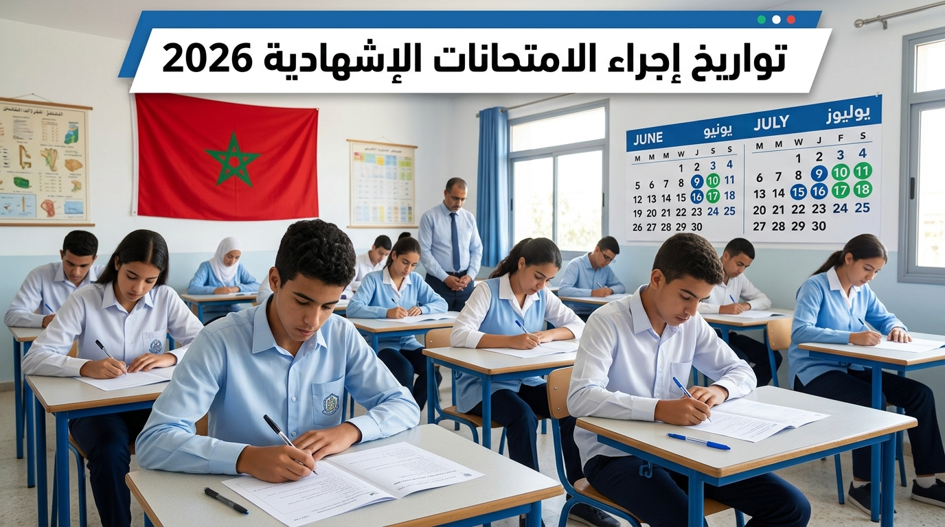 مواعيد الامتحانات الاشهادية الرسمية بالمغرب
